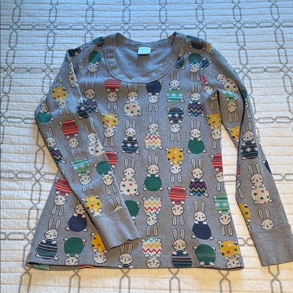 Hanna Andersson Other - Hanna Anderson Gray Colorful Bunny Print